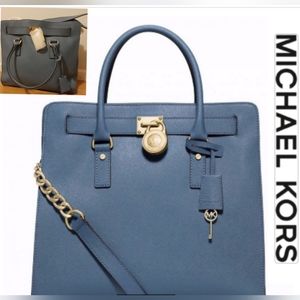 🅱️🆓MK🦋Hamilton ‘Cornflower’ Saffiano Tote